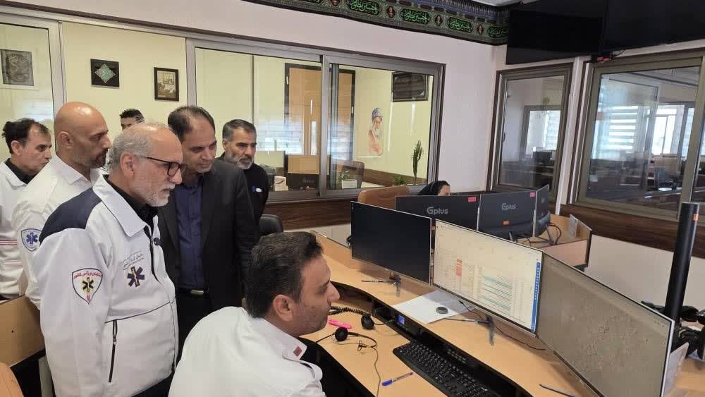 رئیس سازمان اورژانس کشور از مرکز مدیریت حوادث و اورژانس پیش‌بیمارستانی خراسان رضوی بازدید کرد